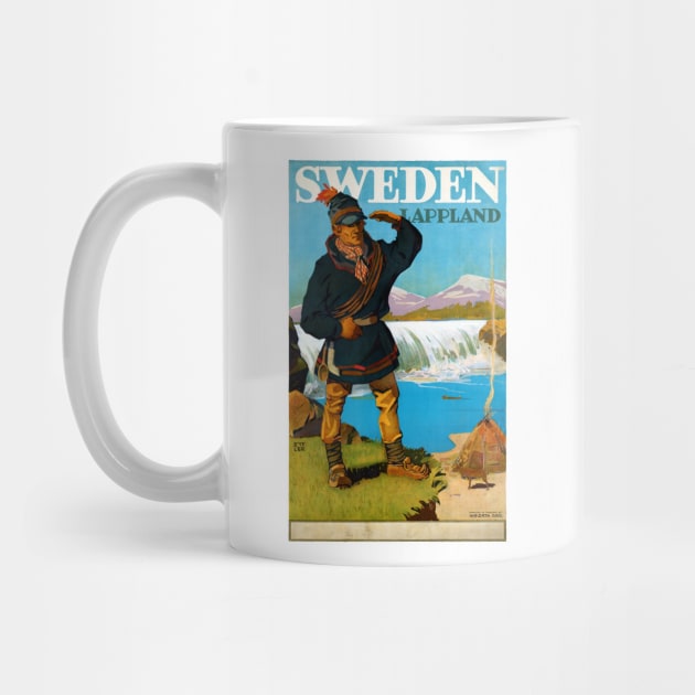 Vintage Travel Poster Sweden Lappland by vintagetreasure